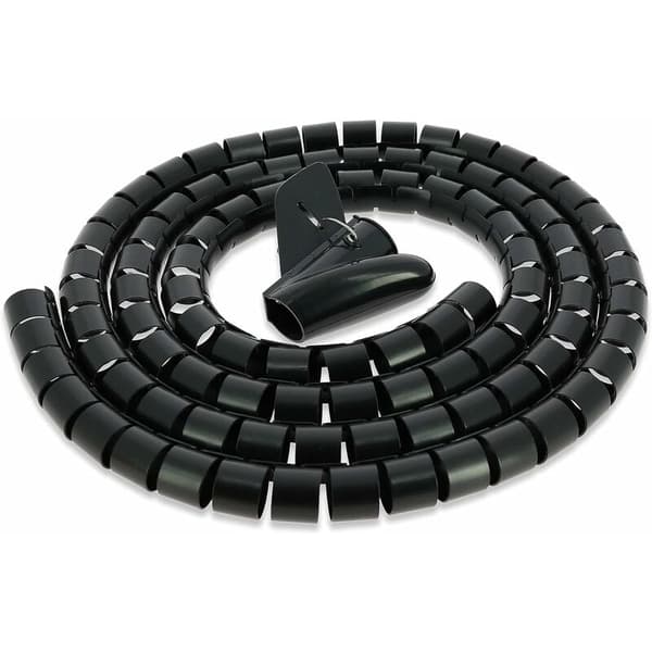 Spiralskydd för elkabel 22 mm x 5 m – Premiumkvalitet kabelhantering – Kabelkanal, flätad strumpa, kabelskydd, flätad el