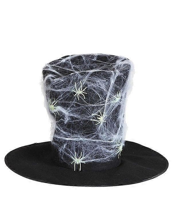 Aikuisten Halloween-hämähäkinseitti-silinterihattu A