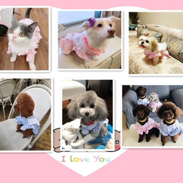 Puppy Face Koiran Tutu-mekko Tyttökoiran Vaatteet Pienille Keskikokoisille