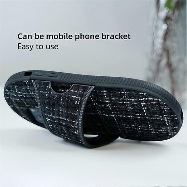 Kompatibelt fodral för iPhone 15 Pro, toffelformad kickstand TPU skyddande telefonfodral A