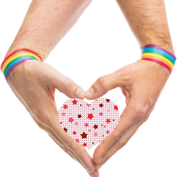500 STK hjerteklistremerker for Valentinsdag 8 farger kjærlighetsdekor