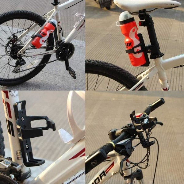 Flaskeholder for sykkel, 2-pakning drikkeholder, sykkel drikke