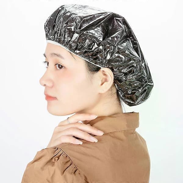 Badehætte Rose, varmeisolering, aluminiumsfolie, elastisk hat, badehætte til kvinder, hårpermanentværktøj A