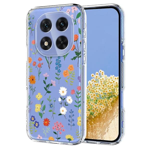 Blomstermønster Malet TPU Telefoncover til Redmi Note 14 Pro 4G