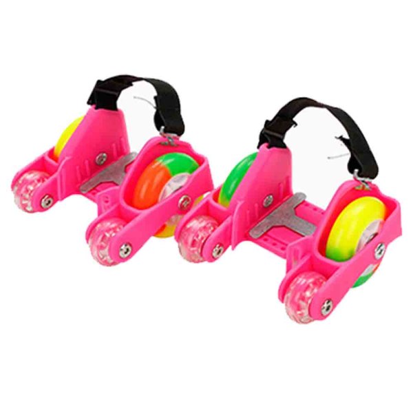 Hæl rulleskøyter med lys - Justerbare rulleskøyter for barn