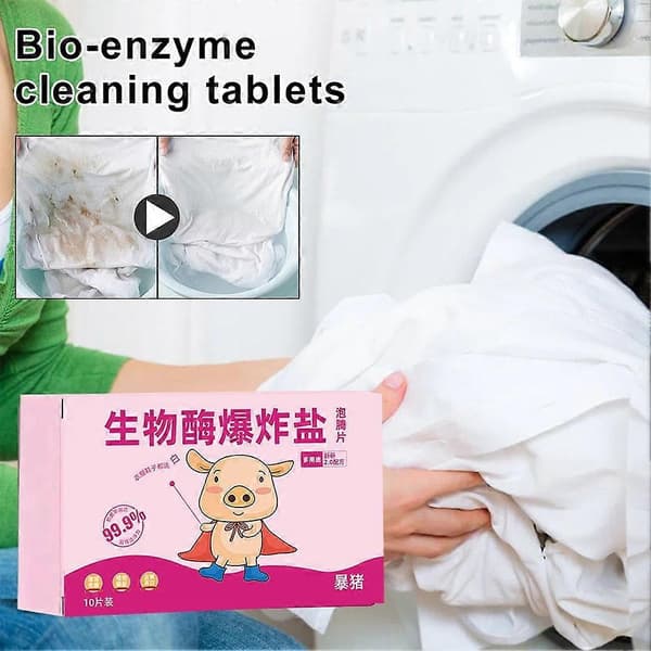 Multifunktionella bioenzymrengöringstabletter Bioenzym Explosivt Salt Ny A8 K0I4 A