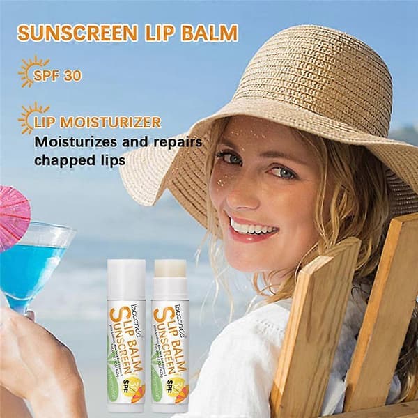 Solcreme læbepomade SPF 30 UVA-beskyttelse læber 3 vandmelon A