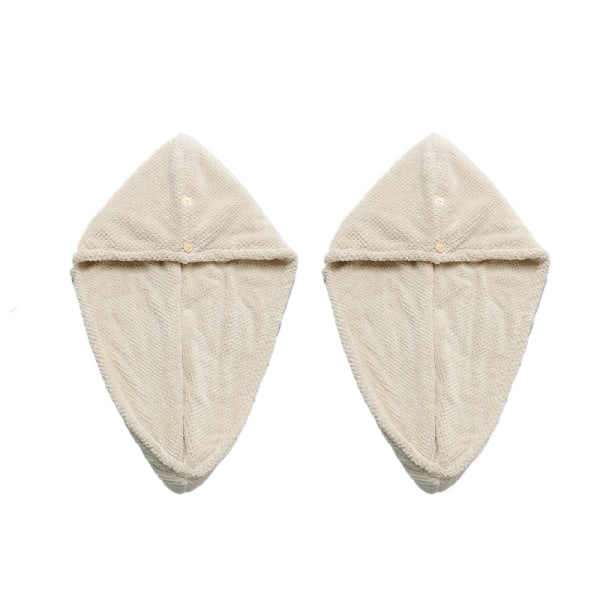 Hårhåndklædeindpakning Hurtigtørrende Absorberende turbanhovedindpakning til kvinder