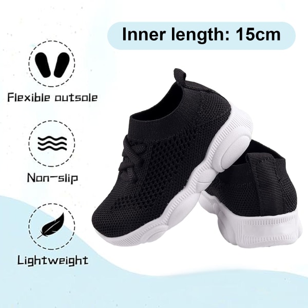 Baby Barnskor Sneakers Toddler Slip on Infant Waves Skor Pojkar Flickor Mesh Sneakers som andas utomhus