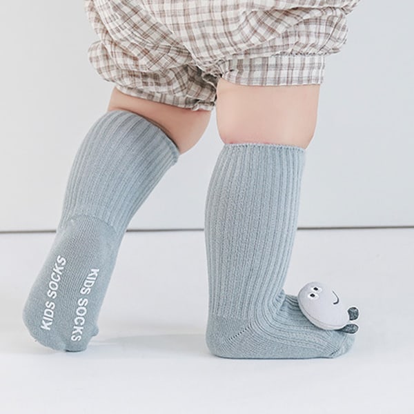 3D Baby Vintertofflor Strumpor Söta Djur Fuzzy Hemtofflor