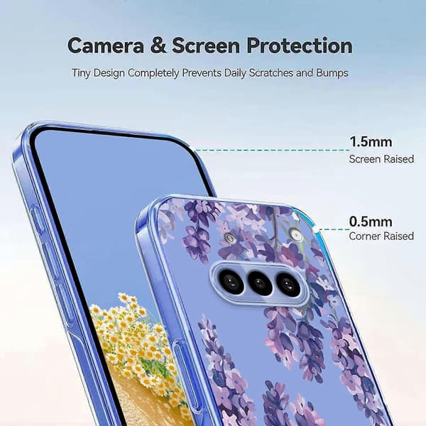 Blommönster Målat TPU-telefonfodral för Nothing Phone 3a