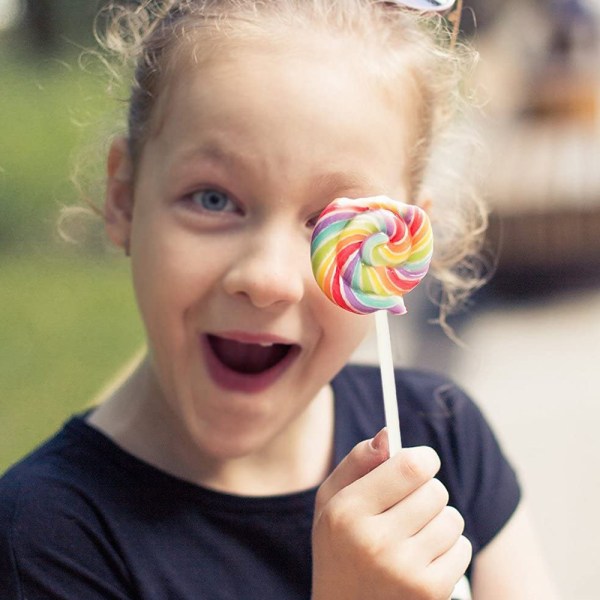 100 stk Lollipop-pinner, Marshmallow-pinner, Matsikkerhet