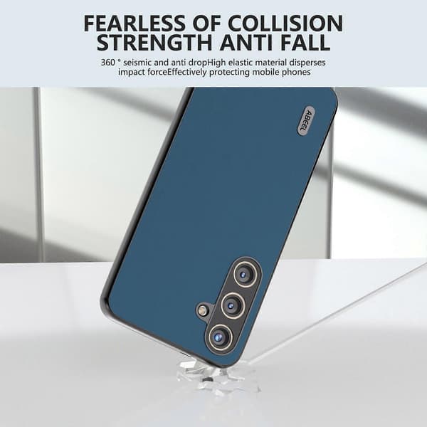 ABEEL för Samsung Galaxy S24 Silkeslen Äkta Kohudsfodral A