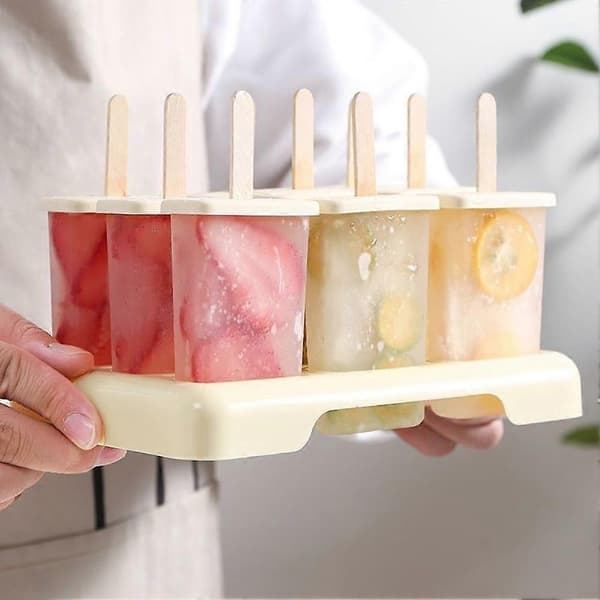 Sommer 9-rutenett hurtigfryst isformsett Ispinneform Isbrett DIY juice yoghurtis A