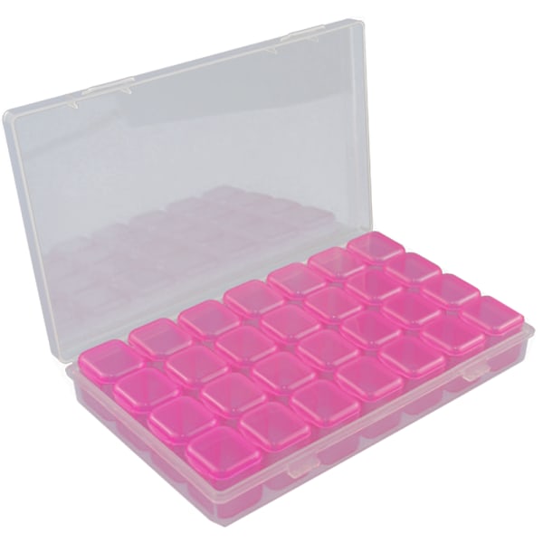 Rhinestone Organizer Box, 3D akryl Nail Charms förvaringsbox