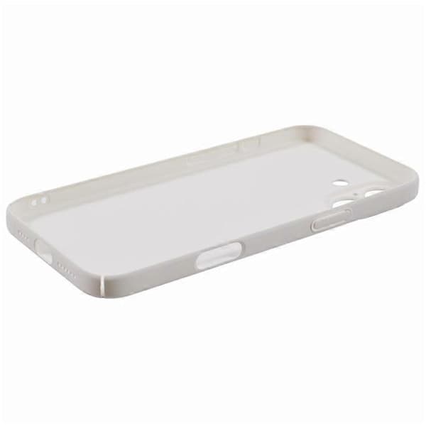 Kompatibel med iPhone 16 Plus-deksel Hudberørings-gummiert hardt PC-telefondeksel Hvit