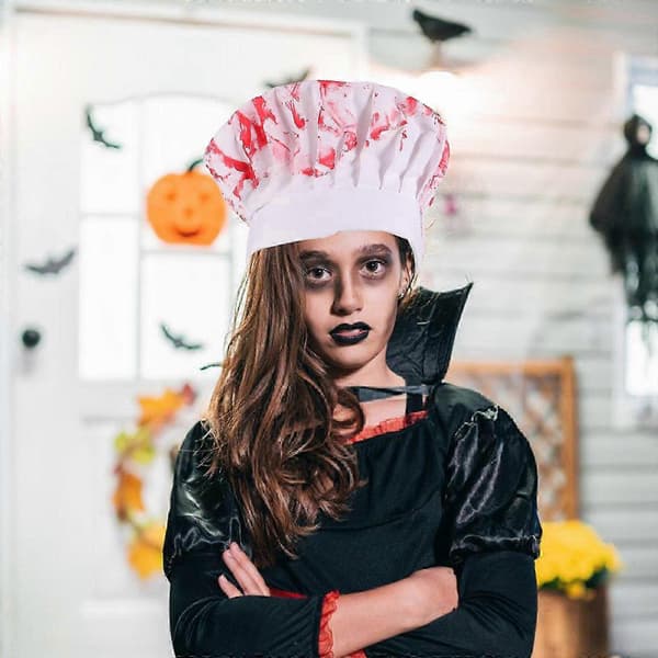 Halloweenhatt blodigt tryckhatt för Halloween Cosplay-fest A