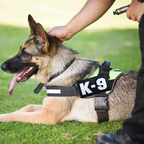 2 kpl sotilaskoira K9 poliisikoira tarranauha täysin