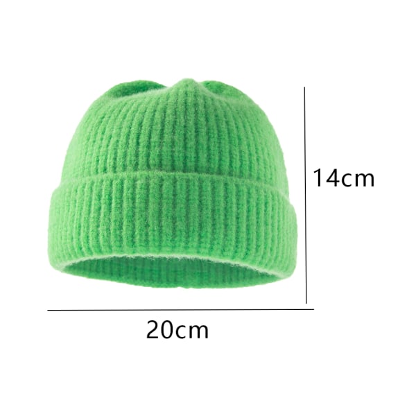 Baby autumn winter warm knit cap, children pure color acrylic fi