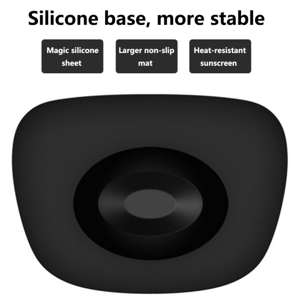 GPS Dash Mount Bilmobiltelefon Instrumentkonsoll Senterkonsollbrakett Silikon Antislipp Matte Base Bilnavigasjon Instrument Kreativ Snap