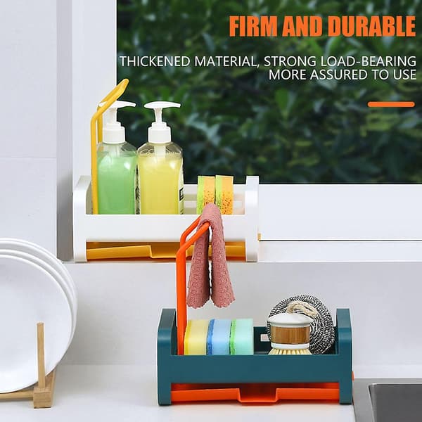 Diskbänk Svamphållare med Droppbricka Diskbänk Caddy Organizer A
