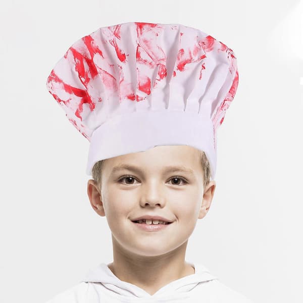 Halloweenhatt med blodig trykk for Halloween Cosplay-fest A