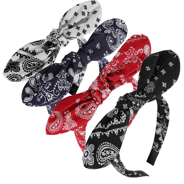 4 kappaletta bandana-hiuspantoja naisille