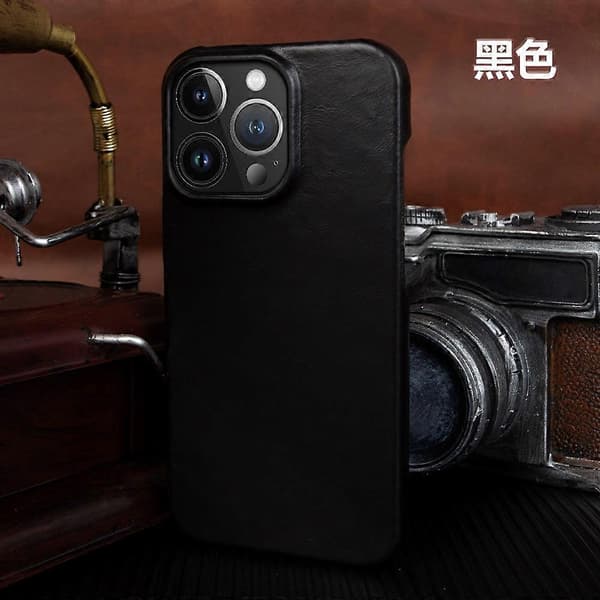 Etui til iPhone 13 Pro Sort High-end Læder No10512
