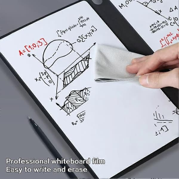 Genanvendelig Whiteboard Notesbog PET Dry Erase Kladdebog Bærbar A5 Størrelse Ideel Til Kontor Skole Studie A