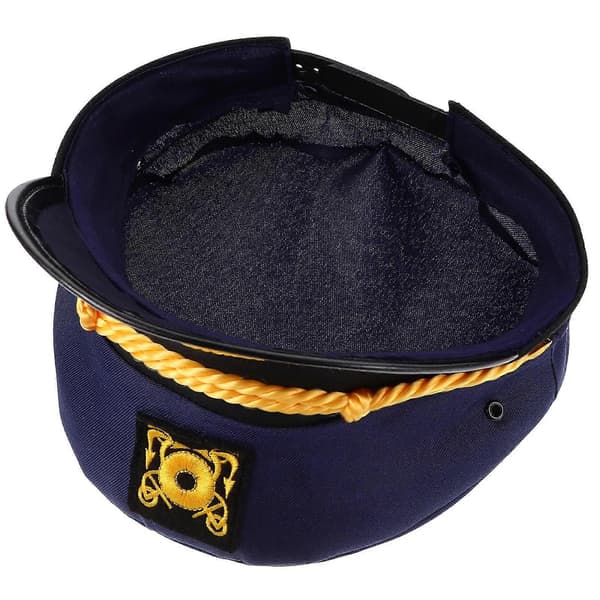 Hat Halloween-dekoration til voksne i marineblå polyester 1-pak A