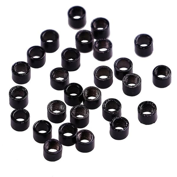 500 stk. silikone mikro-link ringe 4,5 mm forede perler til hårforlængerværktøj A