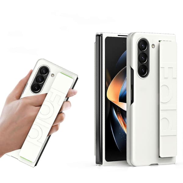 Z Fold 5-deksel med elastisk håndleddsstropp, hardt PC-beskyttelsesdeksel, ultratynt støtsikkert telefondeksel Galaxy Z Fold 5