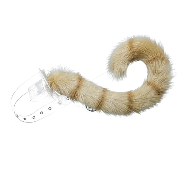 Faux Fur Cat Tiger Dog Tail för festdräkt