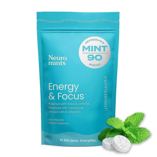 Neuro Energy Koffein (koffein-sukker med mintsmak) - Passer for menn og kvinner A