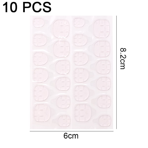 Tynt pustende selvklebende etikett Fake Nail Glue Sticker Super
