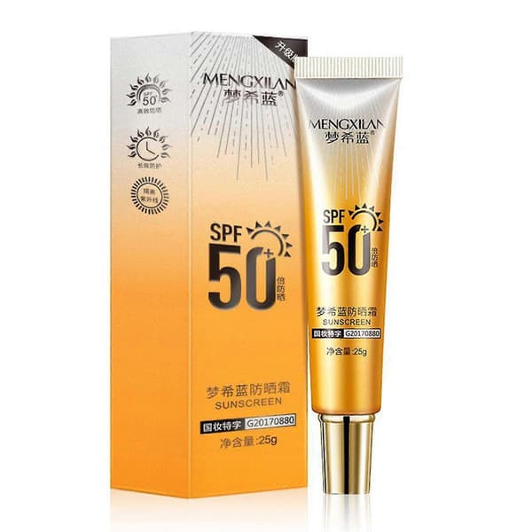Svettresistent kroppssolskydd Kraftfullt Spf50 solskydd för män kvinnor sommar utomhusbruk A