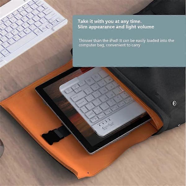 RYRA Oppladbart Bakgrunnsbelyst Bluetooth-tastatur for Bærbar PC Telefon Windows Macbook