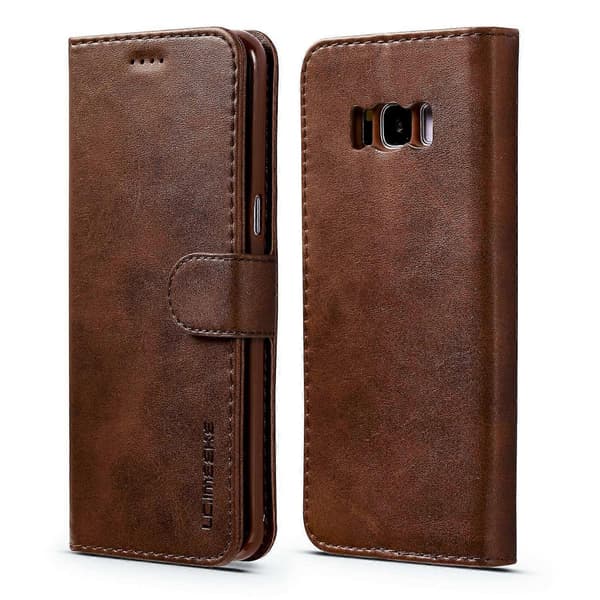 LC.IMEEKE Stativ Läder Plånboksfodral för Samsung Galaxy S8 Plus G955 A