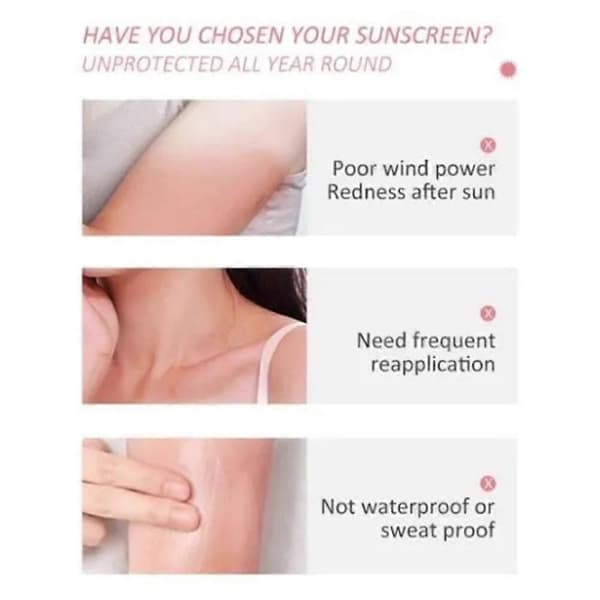 Dininzi solcreme SPF90+ til UV-beskyttelse og blegning A