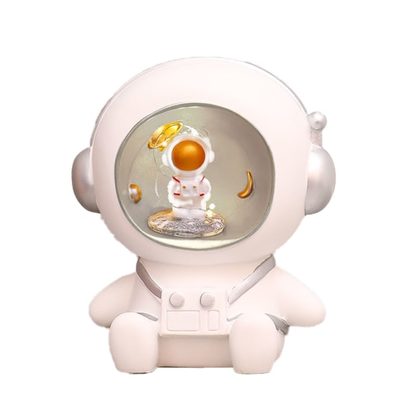 Astronaut Piggy Bank Yövalo Särkymätön säästöpossu lelu