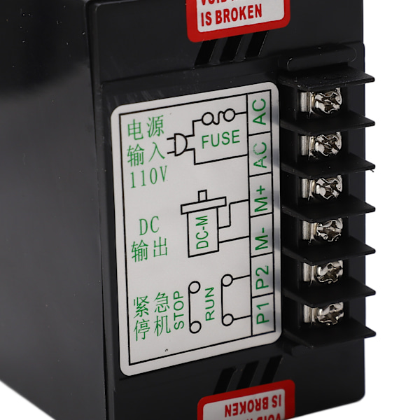 DC-motorhastighetsregulator 110V AC-ingång 110V DC-utgång Motorregulator Styrströmbrytare 500W