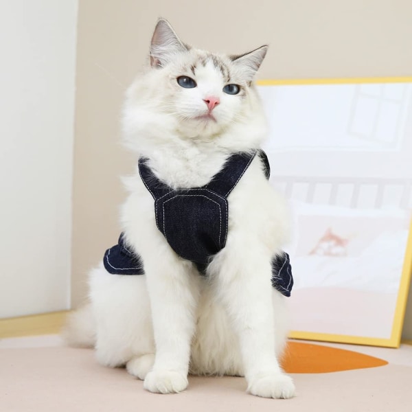 Koiramekot pienille koirille Tyttövaatteet Koira Denim-mekko Pentu