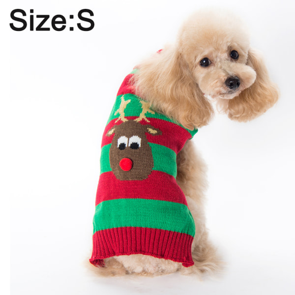 Pet Christmas sweater Pet Christmas costume Pet warm clothes