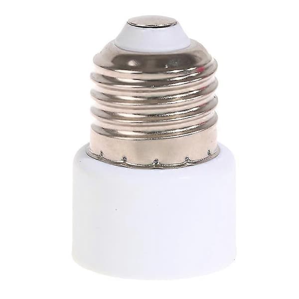 220v E27 Abs Hvit Kobling Tilbehør Us/eu Plugg Skrue Pære Sokkel Adapter A