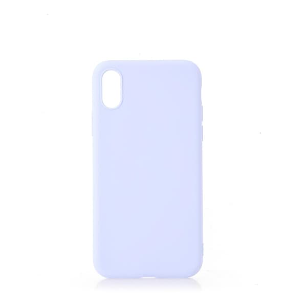 Ensfarget silikon deksel til iPhone XS Max/XS/X/7/8/7P/8P A