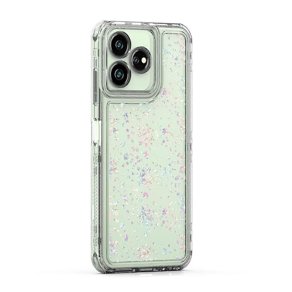 Transparent akryl laserpapper telefonfodral för ZTE Axon 50 Lite 4G