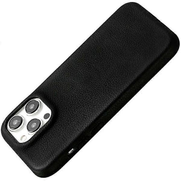 Kompatibel med iPhone 15 Pro telefonfodral Skin Touch Litchi Textur Läderbelagd PET Mobilskal A