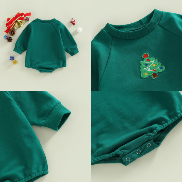 Jul Vinter Jumpsuit Tøj til Baby Romper Sweatshirt