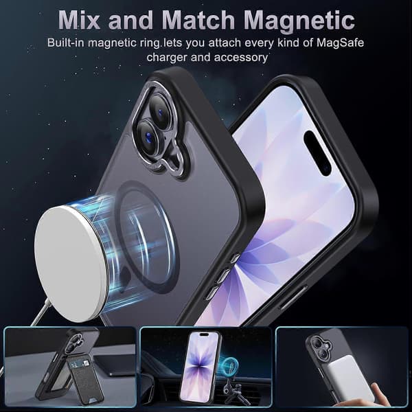 XDcase Metall Linseramme Skinnfølelse Magnetisk Telefondeksel til iPhone 17