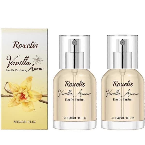 Vanilje Rig Parfume 30ml, Langvarig Sød Vanilje & Cedertræ Duft, Ideel Gave til Enhver Lejlighed (2 stk)